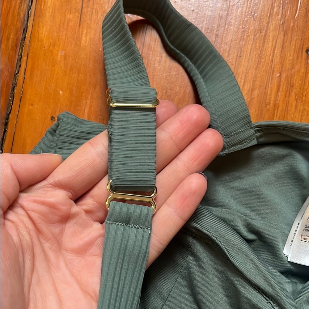H&M Olive Ribbed Swimsuit - Picture 3 of 6